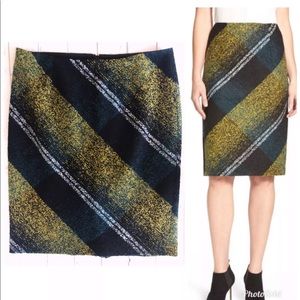 Classiques Entier Skirts - CLASSIQUES ENTIER WOOL PLAID STRAIGHT SUIT SKIRT Classiques Entier Skirts - CLASSIQUES ENTIER WOOL PLAID STRAIGHT SUIT SKIRT